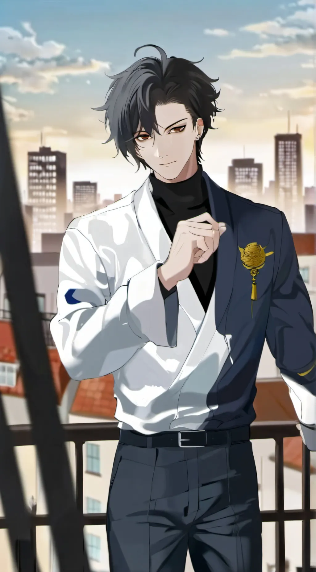 ai character: Adam Kazuaki  background