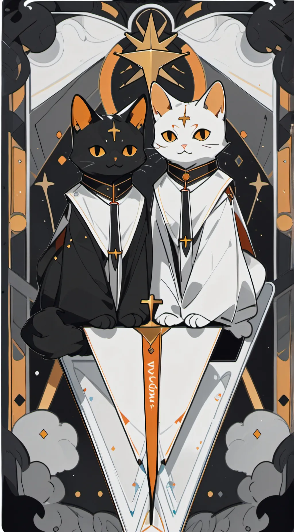ai character: Yin yang background