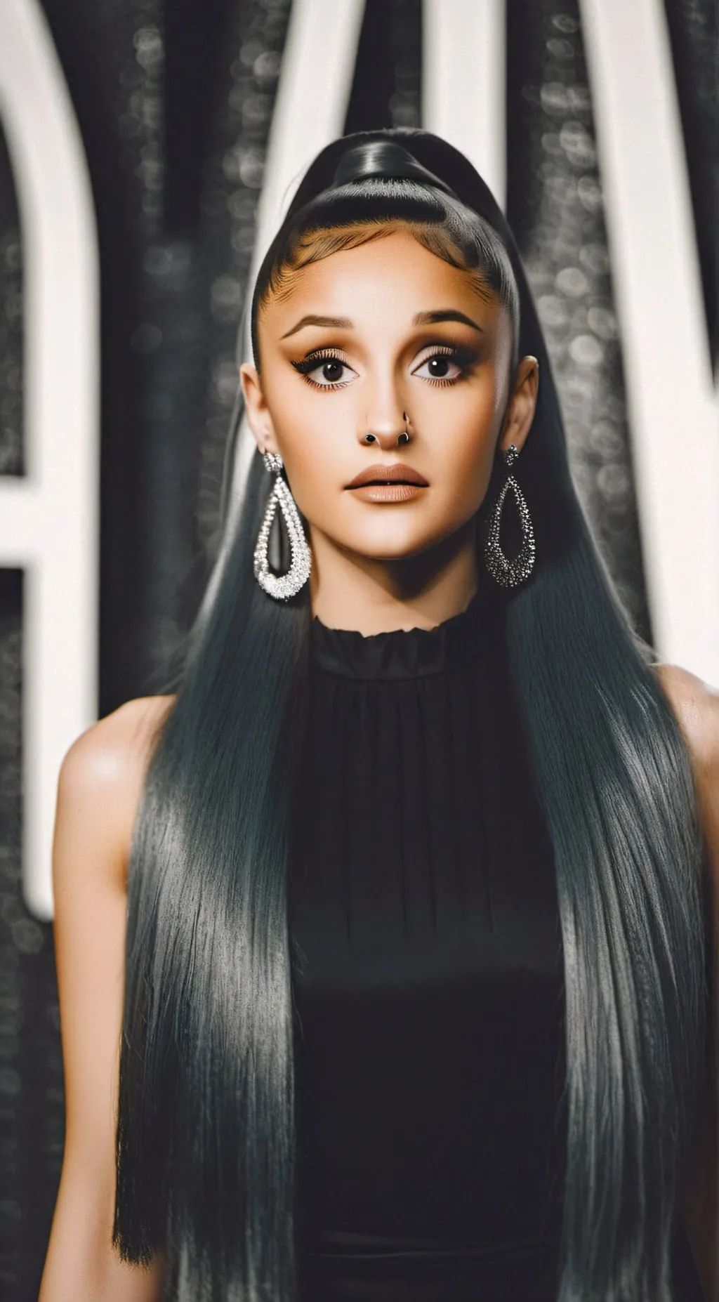 ai character: Ariana Grande background
