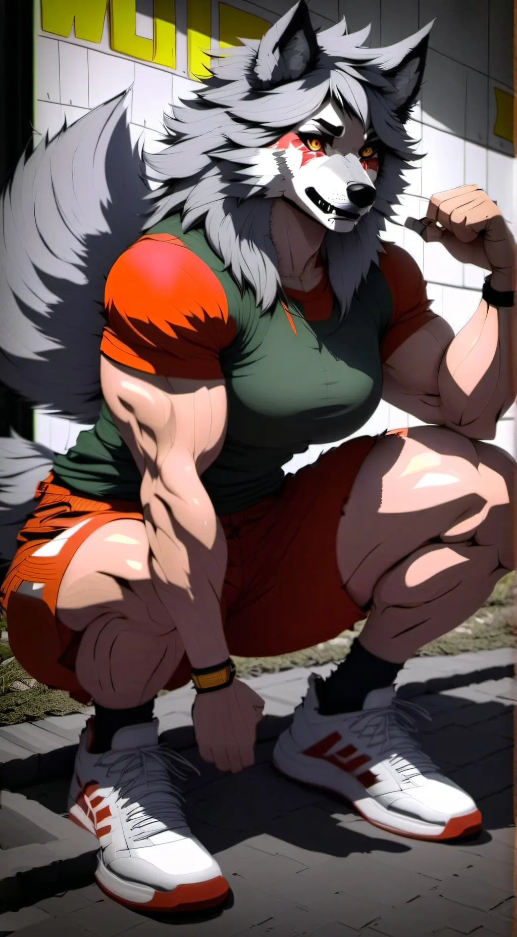ai character: Eva  background