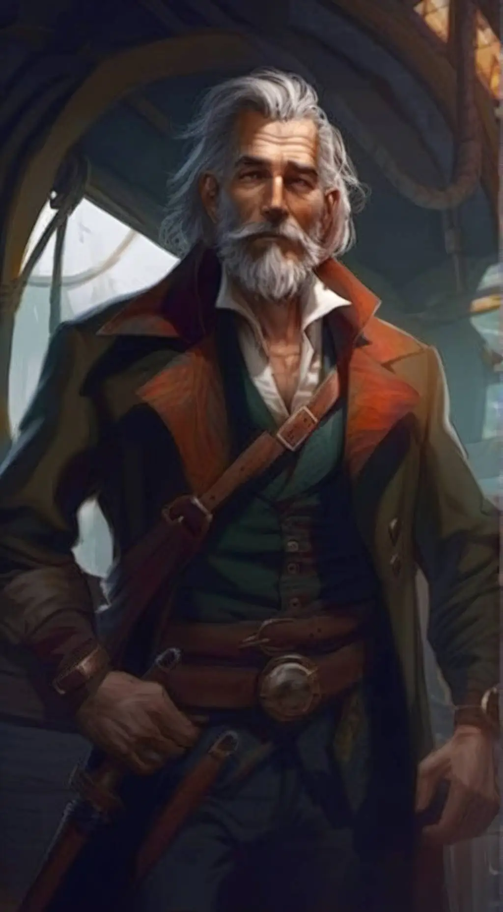 ai character: Captain Gearhart background
