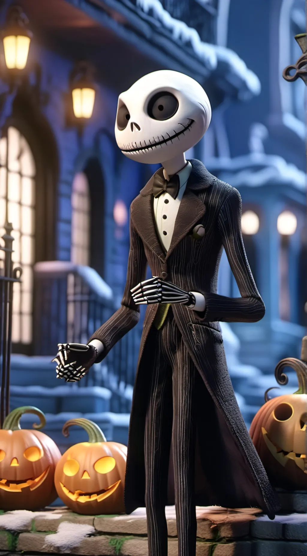 ai character: Jack skelenton background