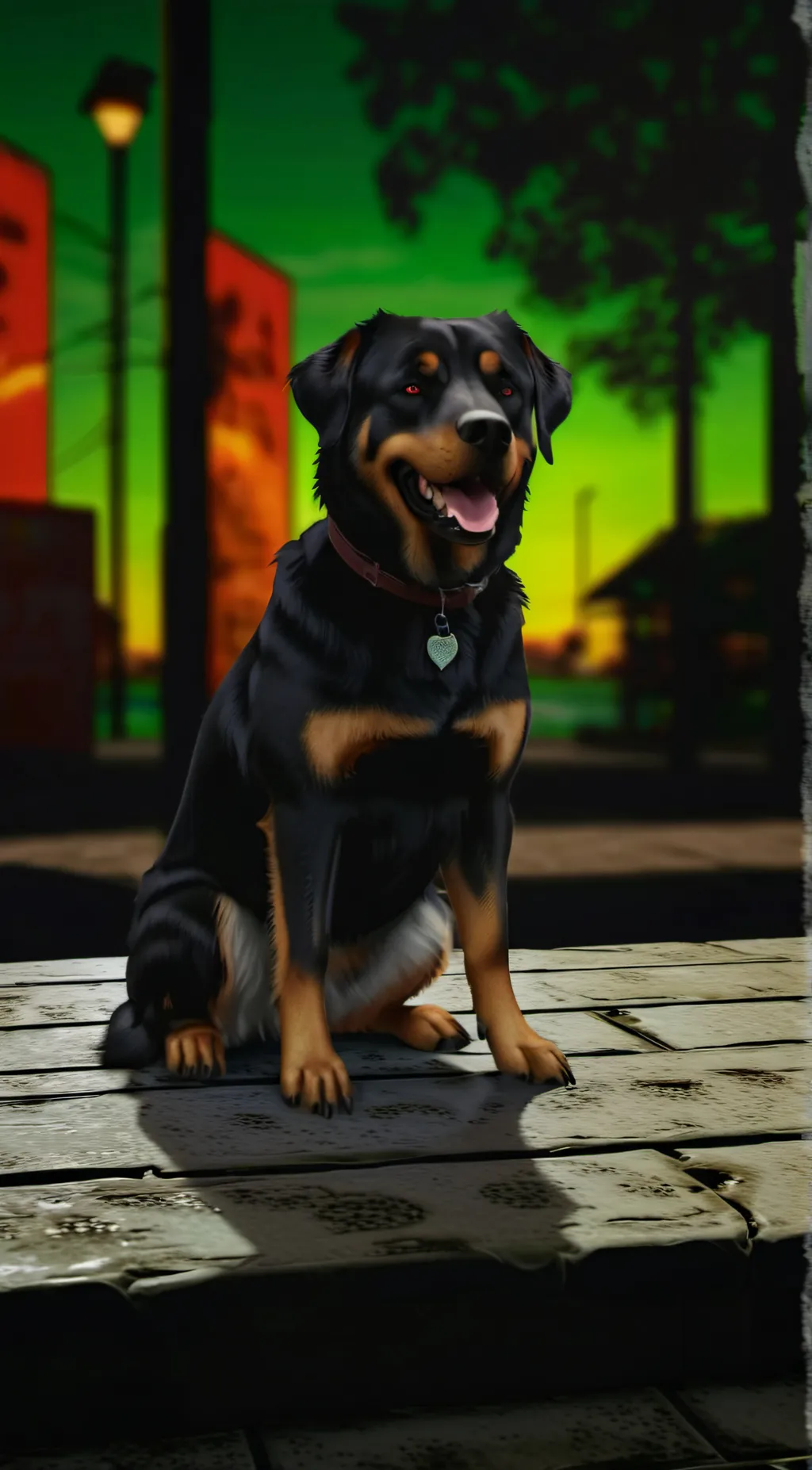 ai character: chop background