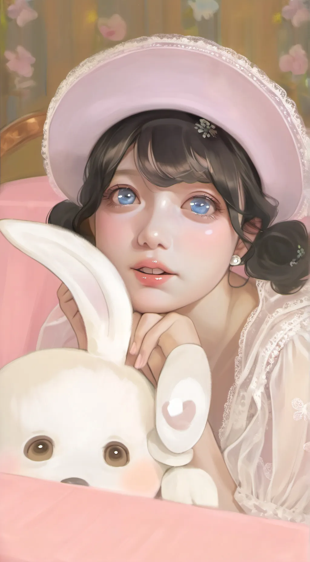 ai character: olivea background