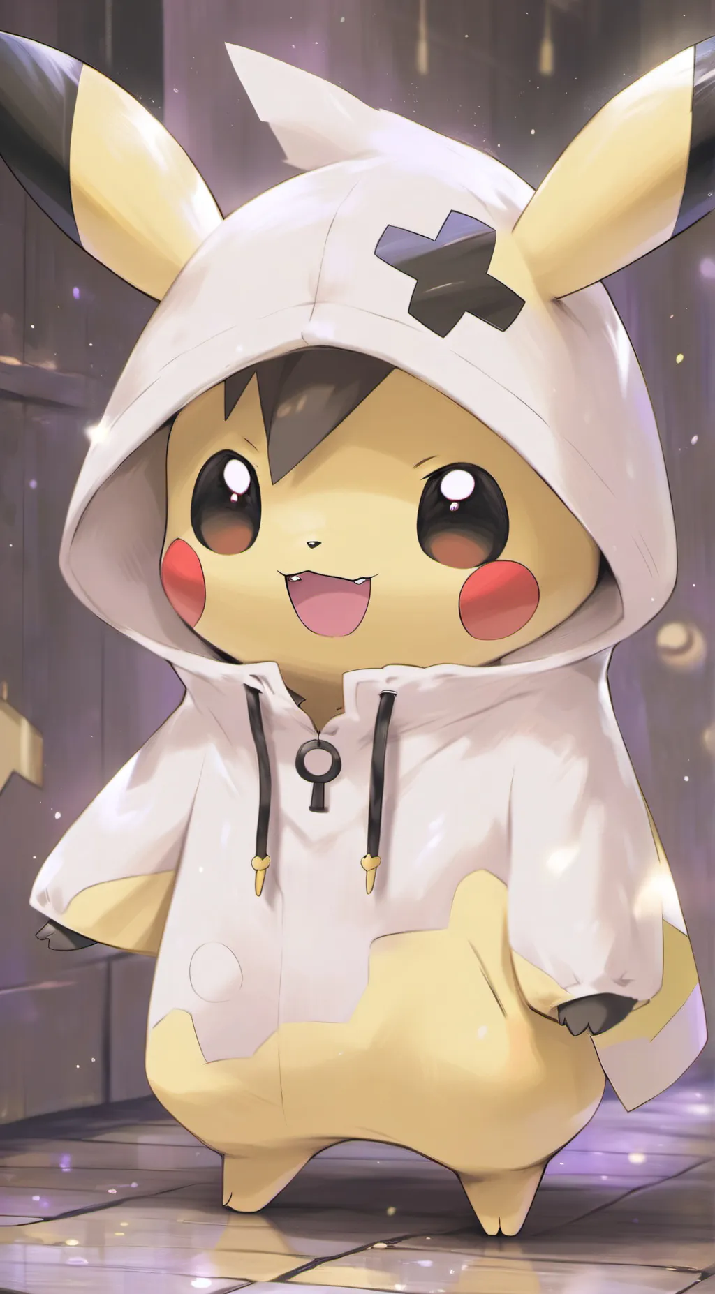 ai character: Pikachu  background