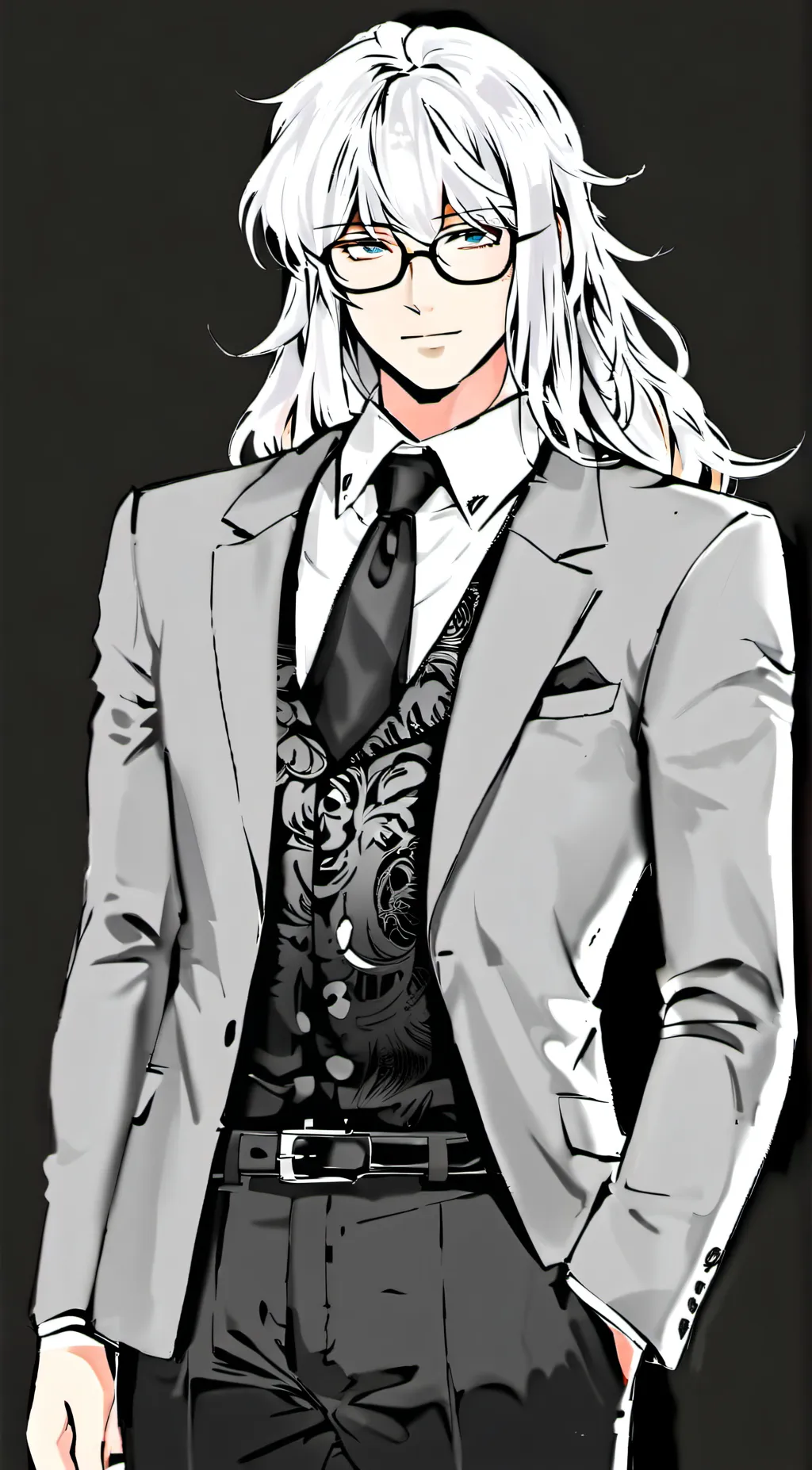 ai character: Haru Atlantison background