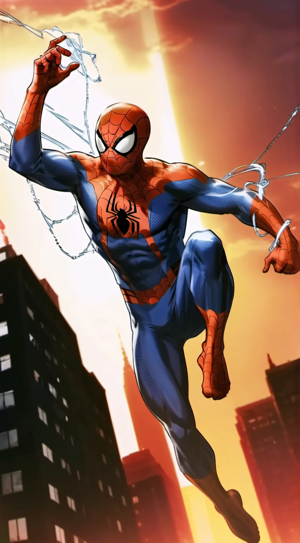 ai character: Spider-Man  background