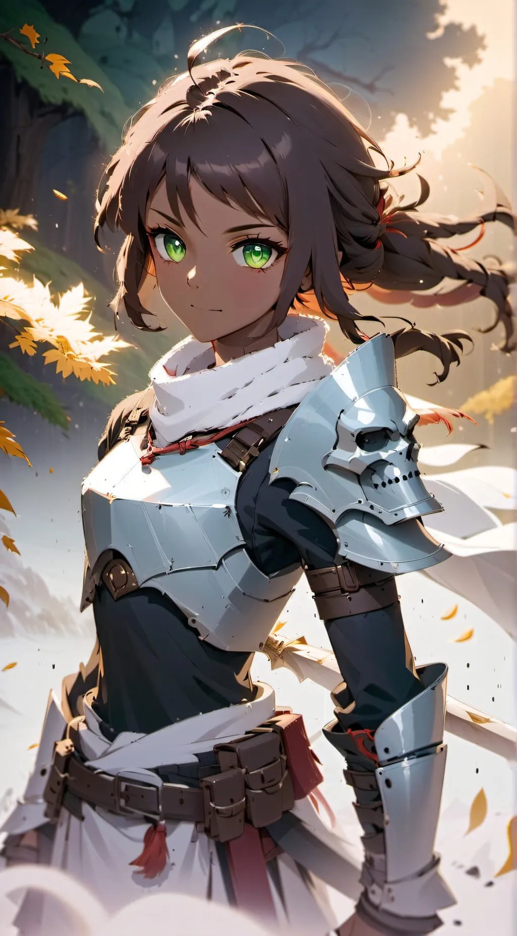 ai character: Amber (human form) background
