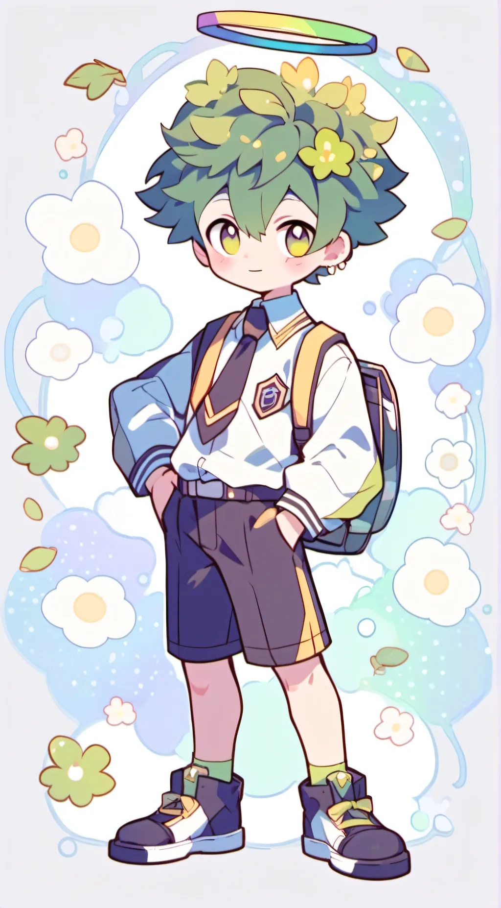 ai character: baby deku!! background