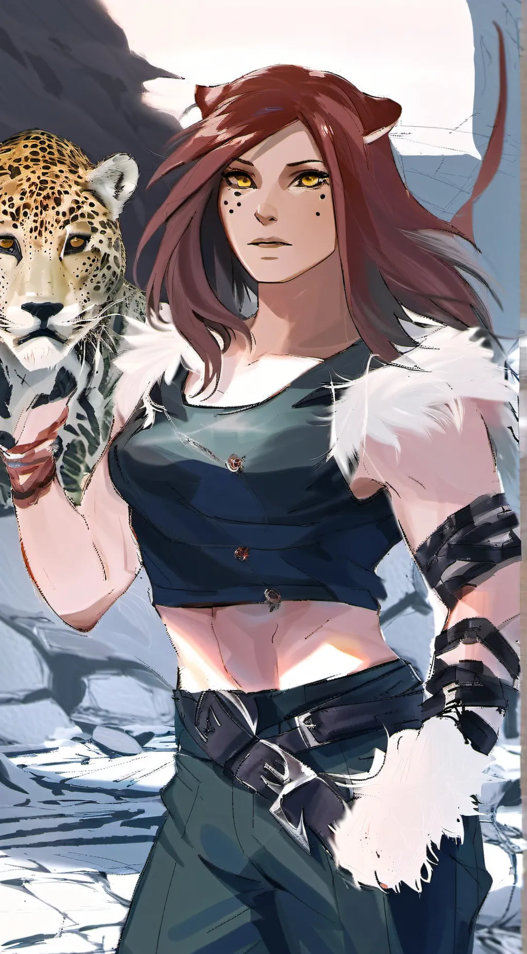 ai character: Cheetah  background