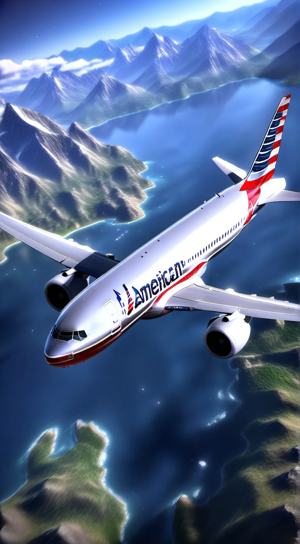 ai character: american a320 background