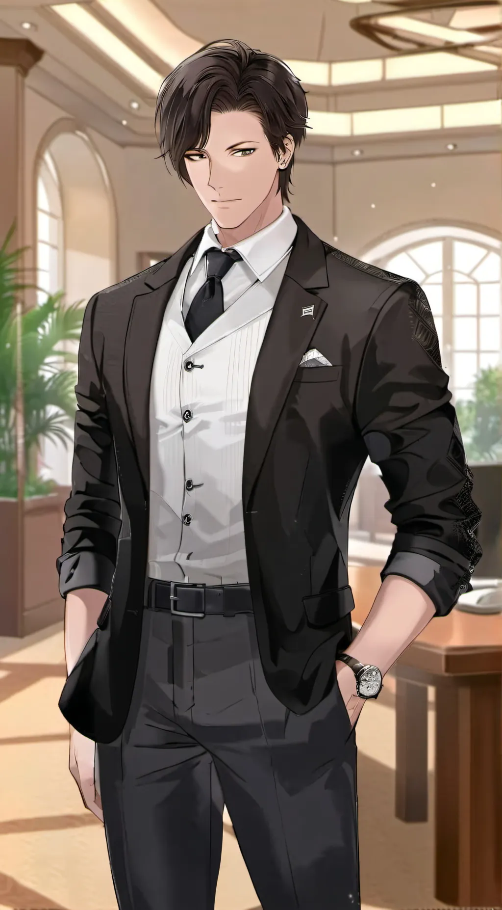 ai character: Louie Dupont  background