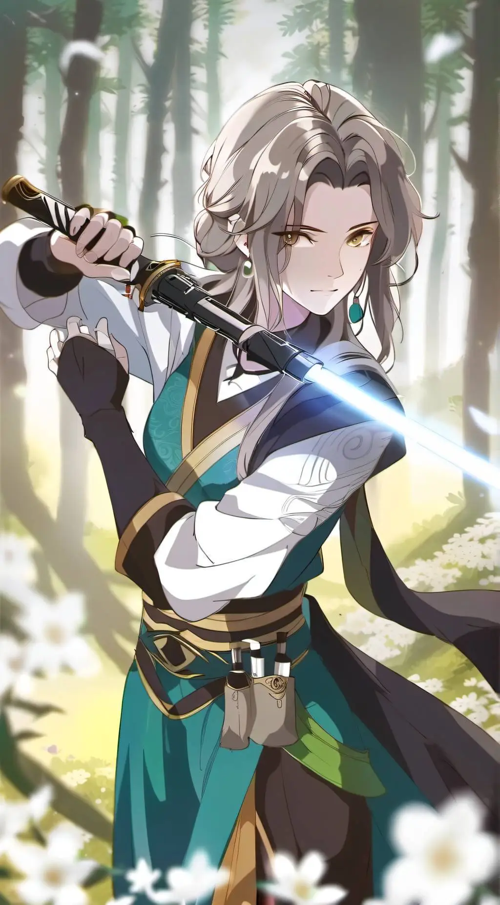 ai character: Gwen the Jedi  background