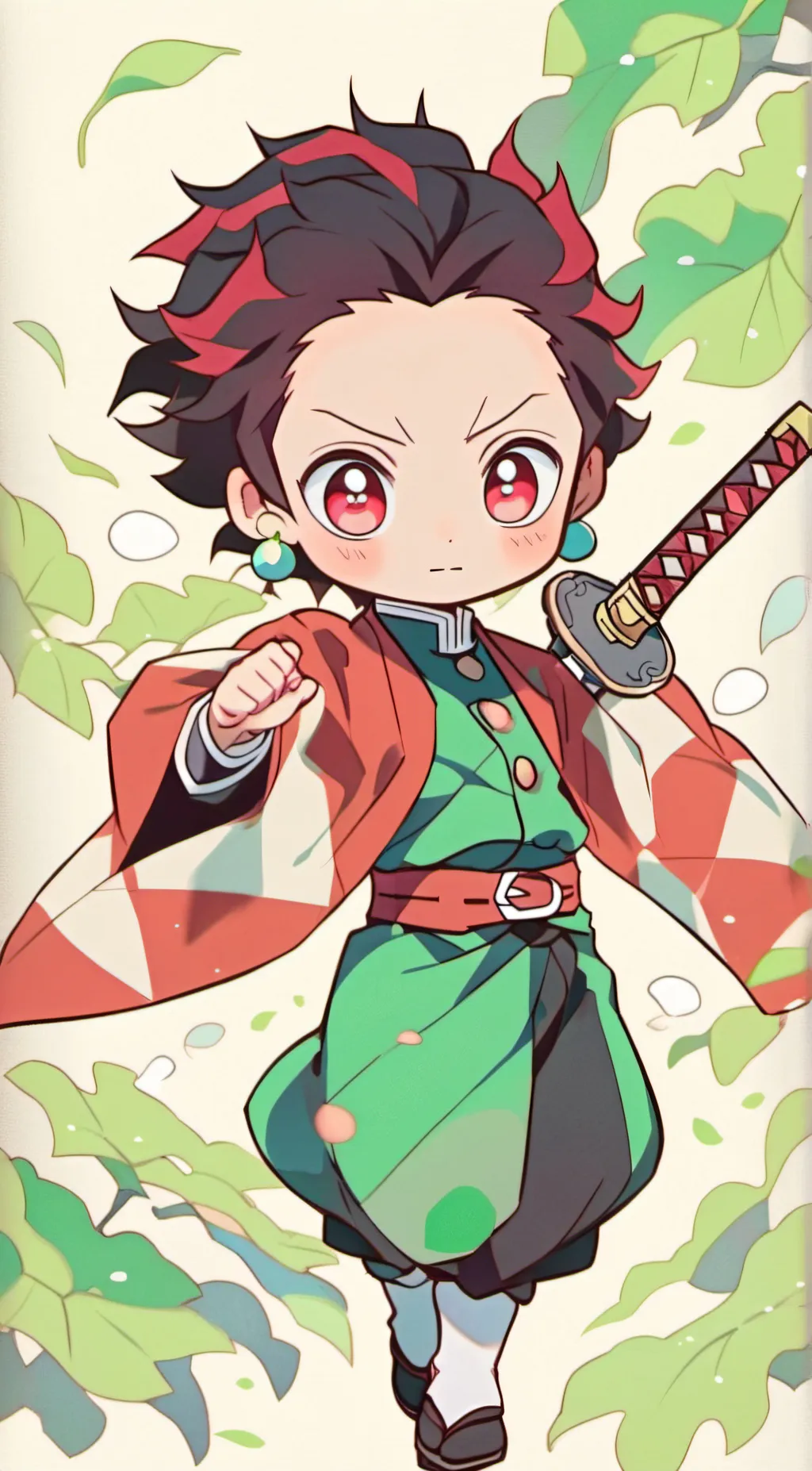 ai character: tanjiro background