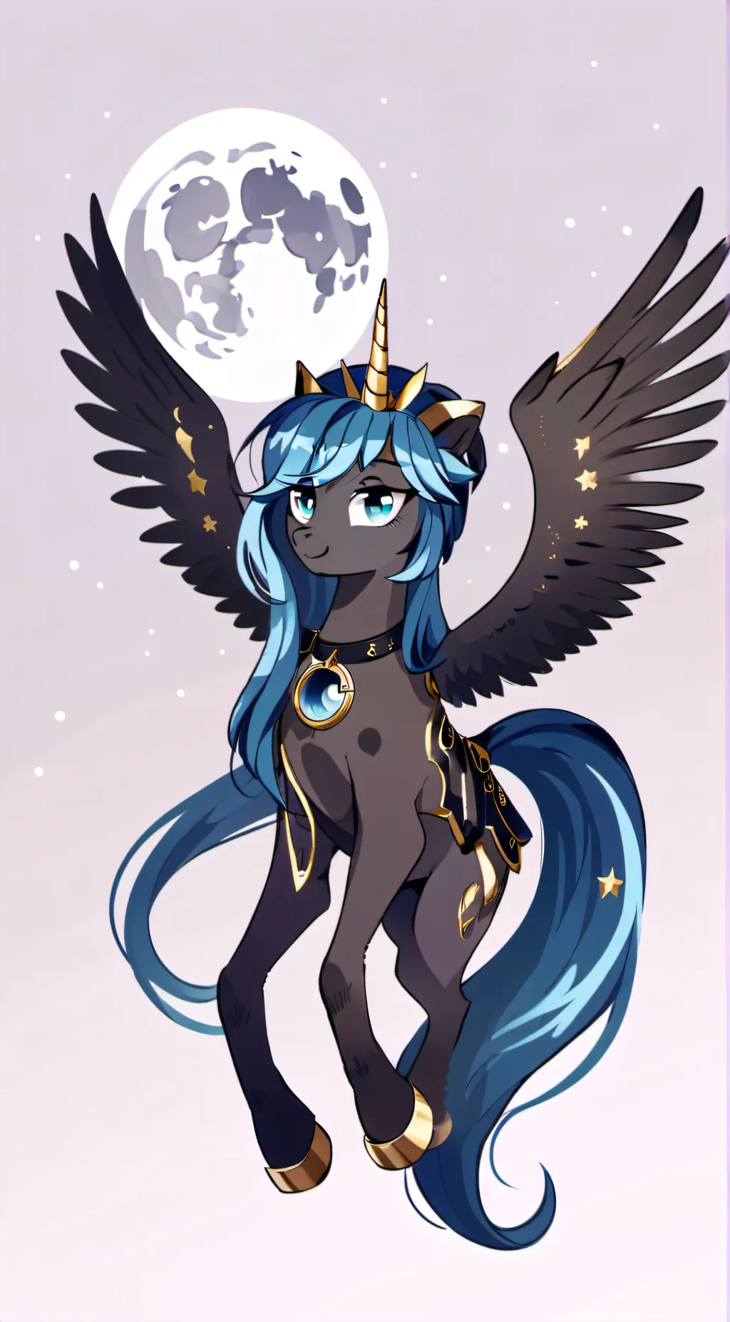 ai character: Luna  background