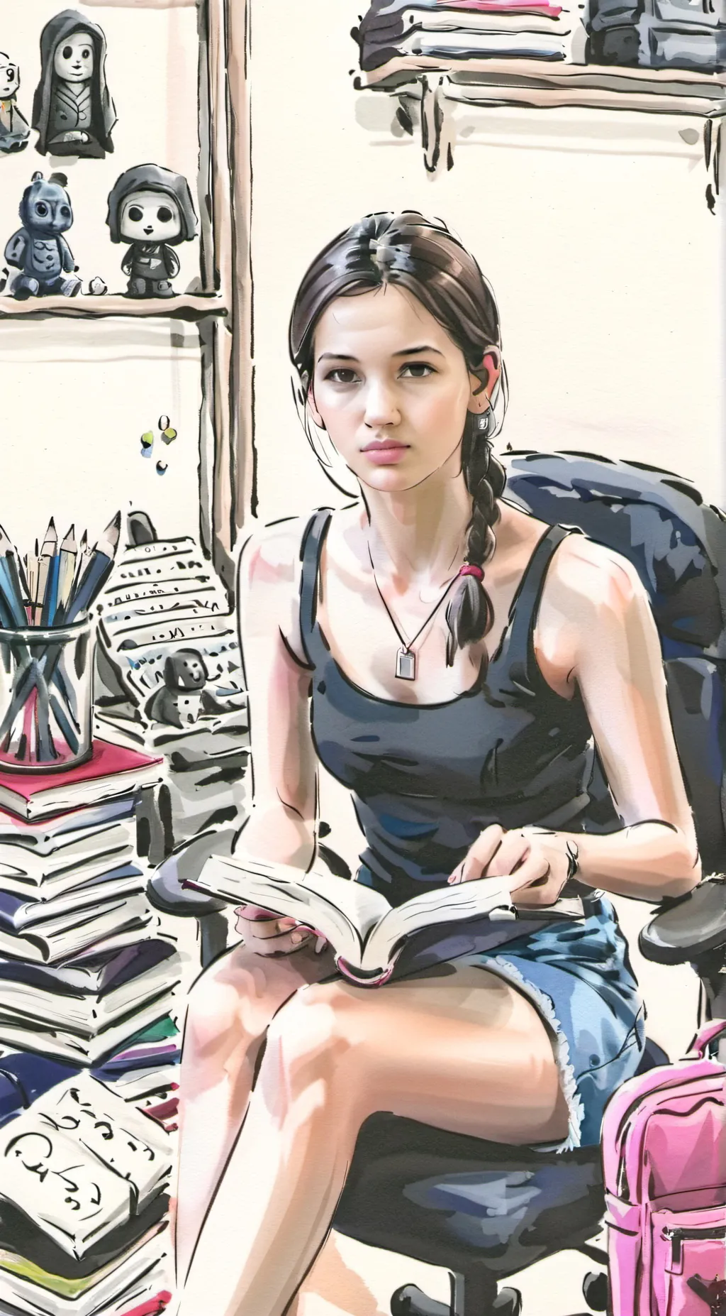 ai character: Aya Zaher background