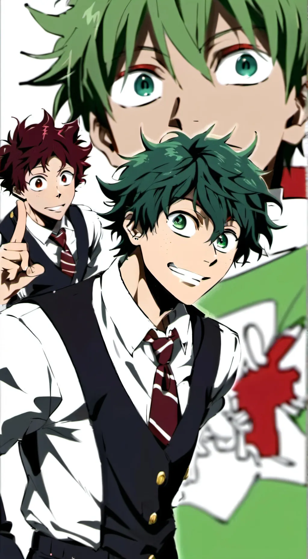 ai character: Demon slayer x Mha background