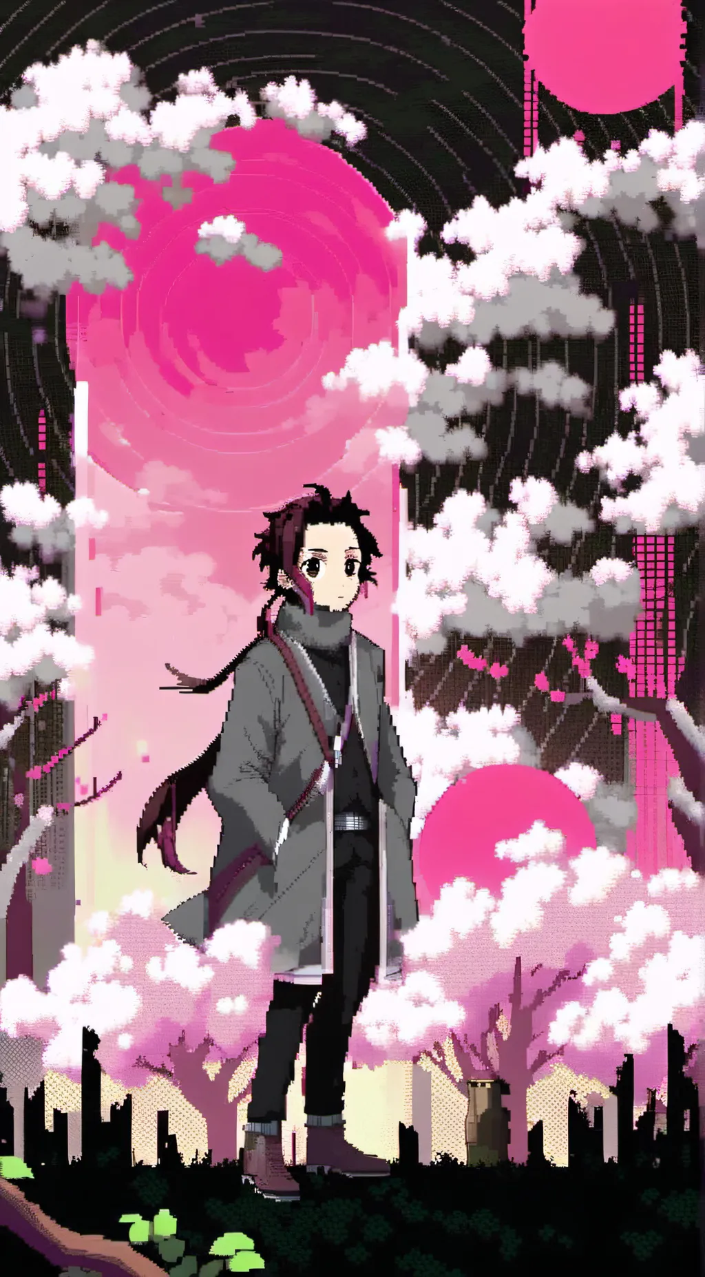 ai character: tanjiro background