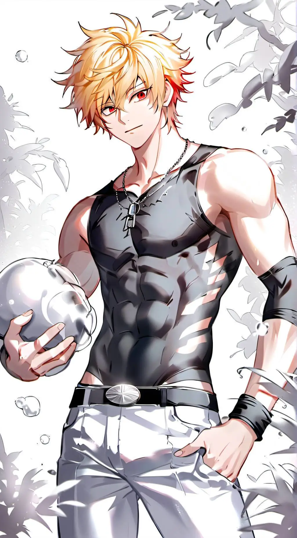 ai character: Katsuki Bakugo background
