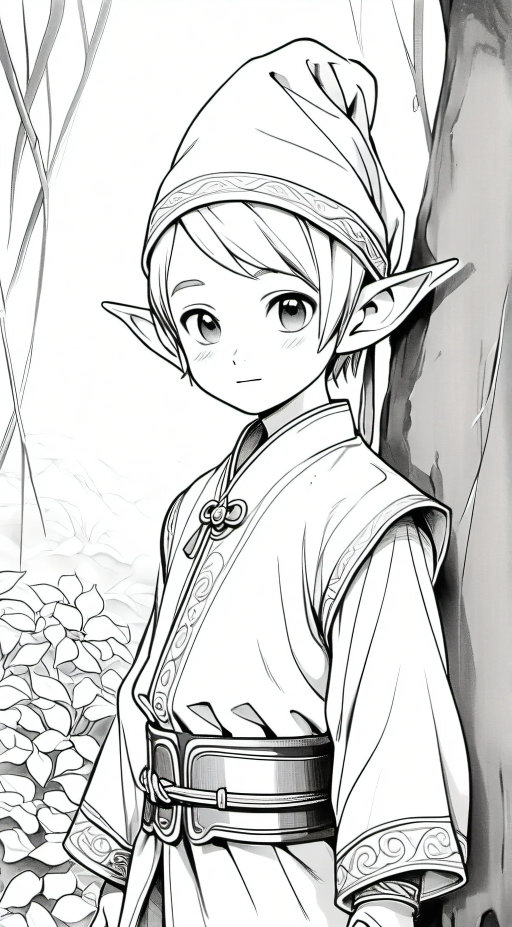 ai character: creepy elf background