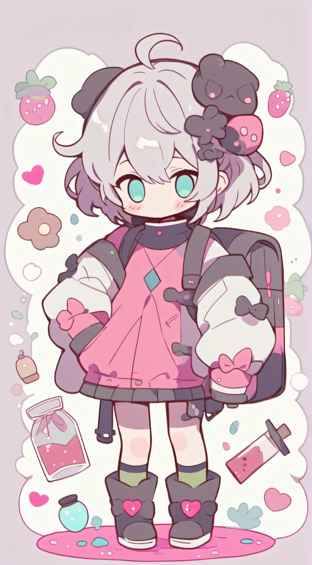 ai character: female gojo background