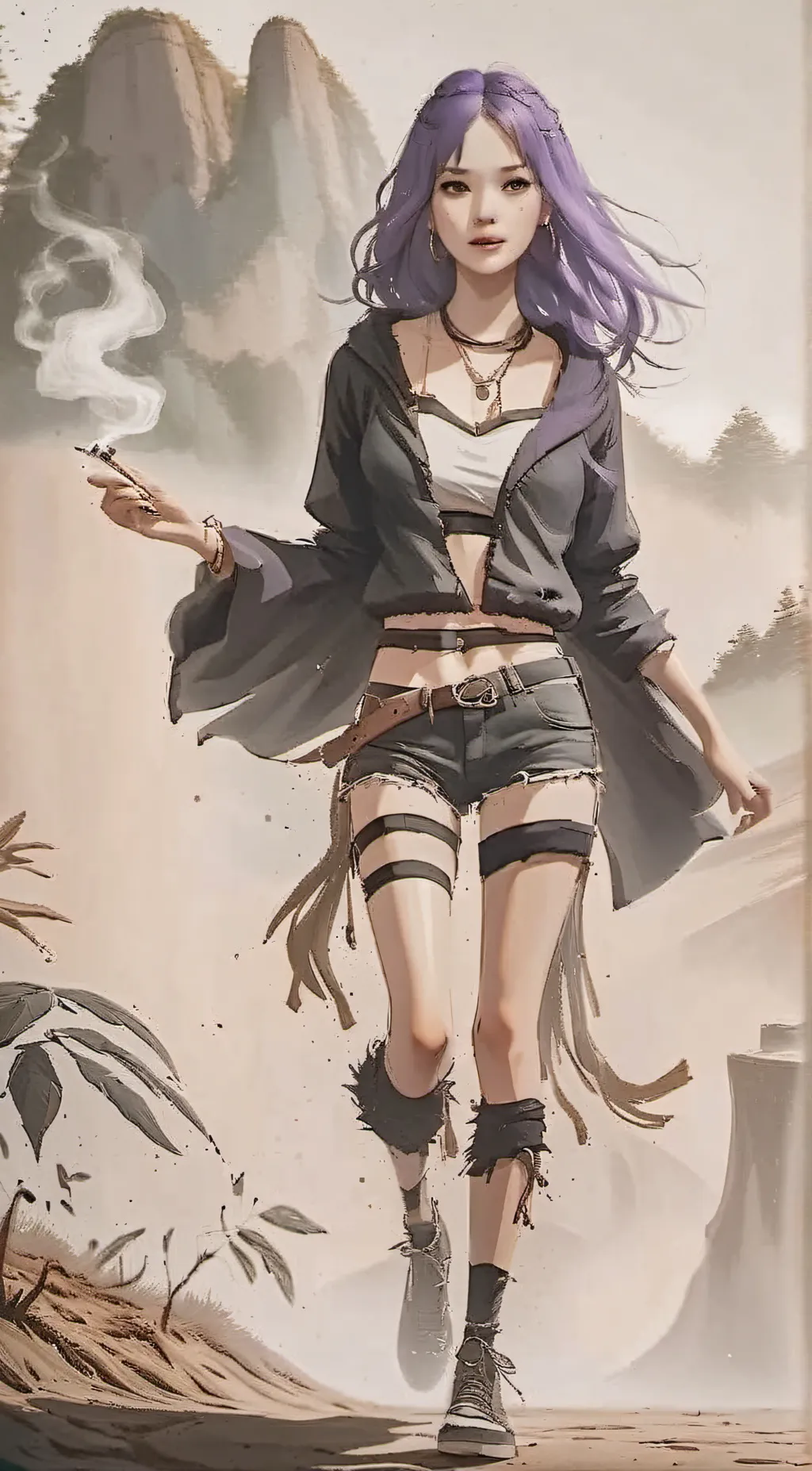 ai character: Frankie  background