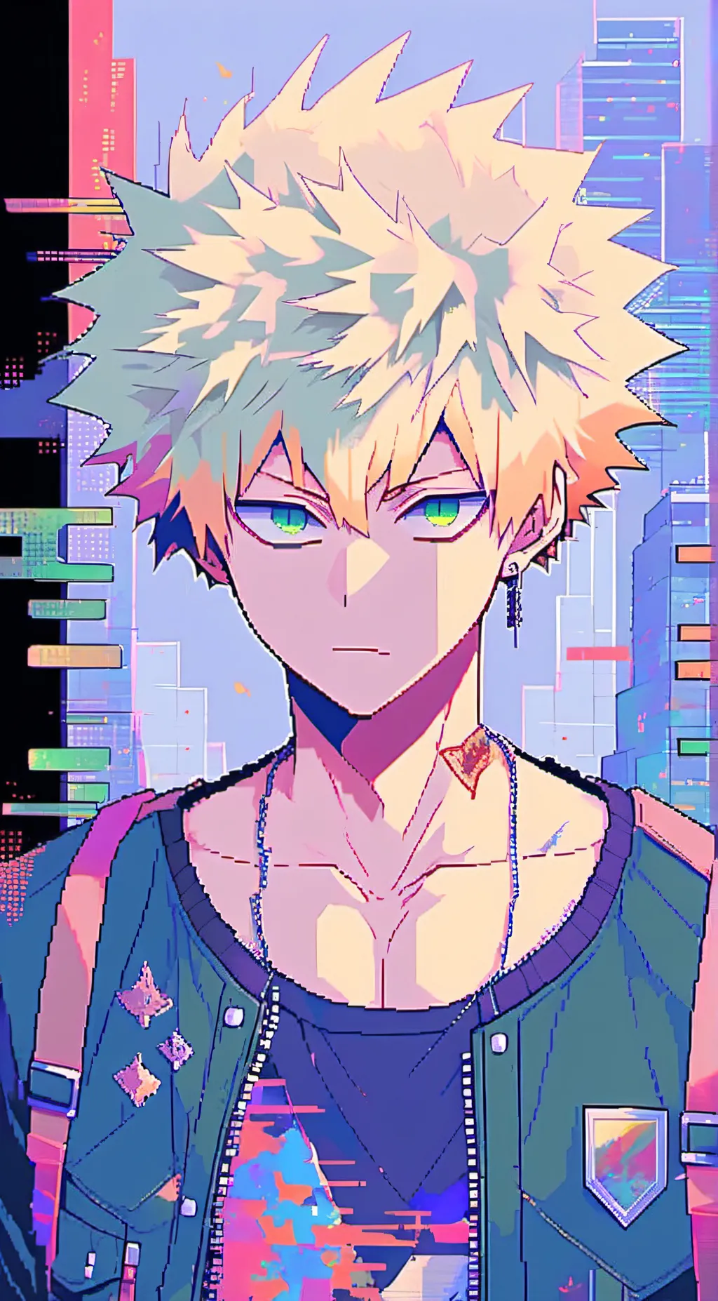 ai character: Bakugou Katsuki background