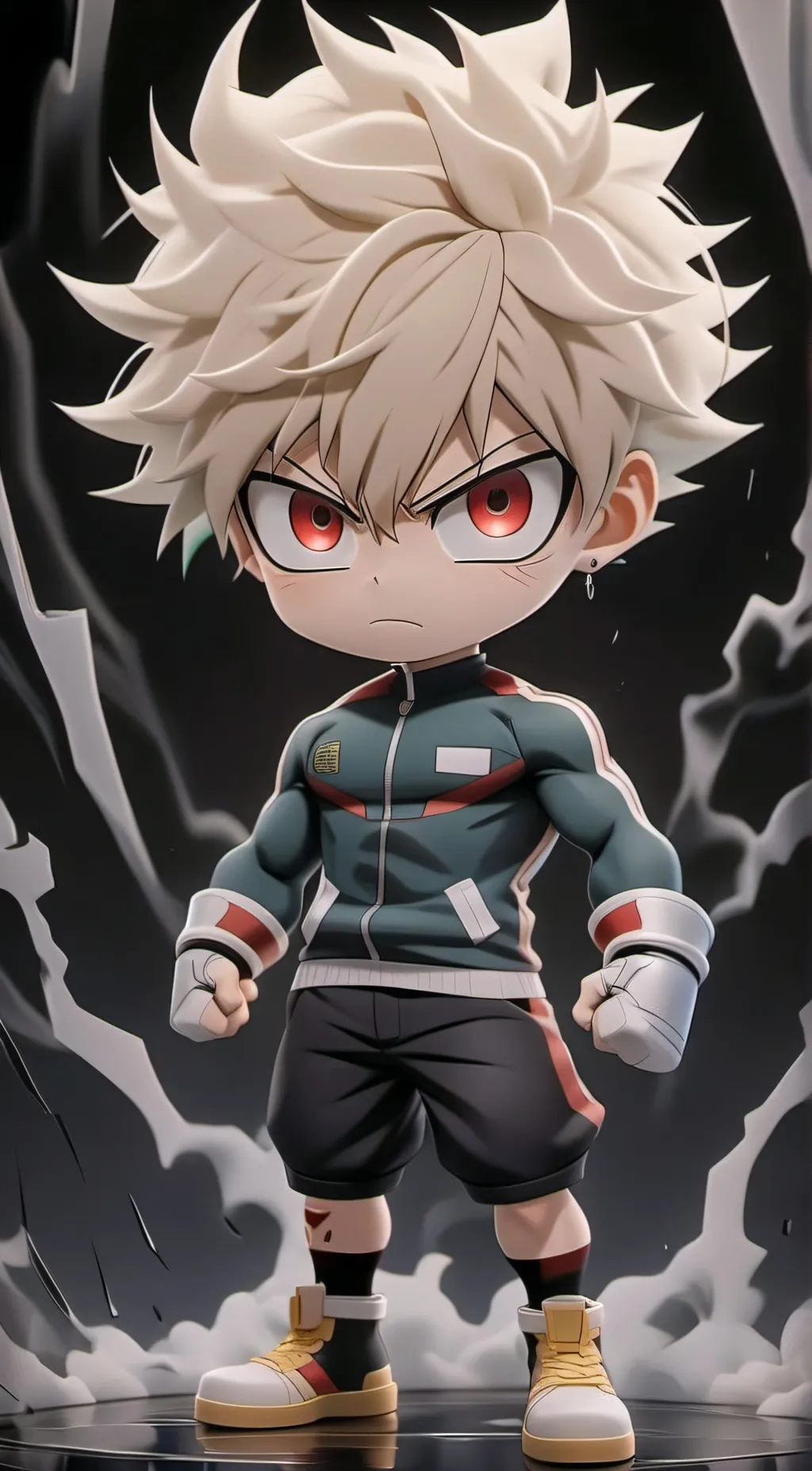 ai character: Katsuki bakugo background