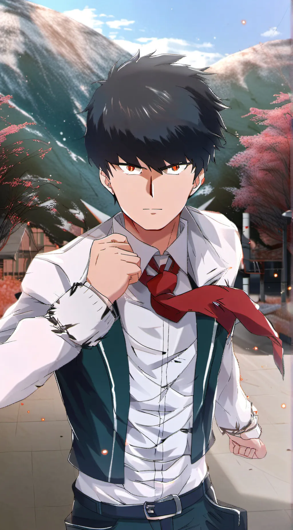 ai character: Mashle background