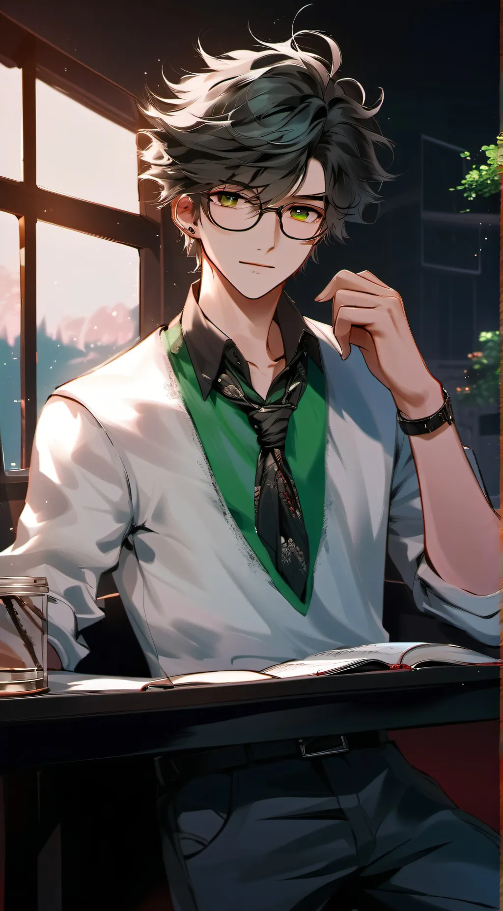 ai character: Leo background
