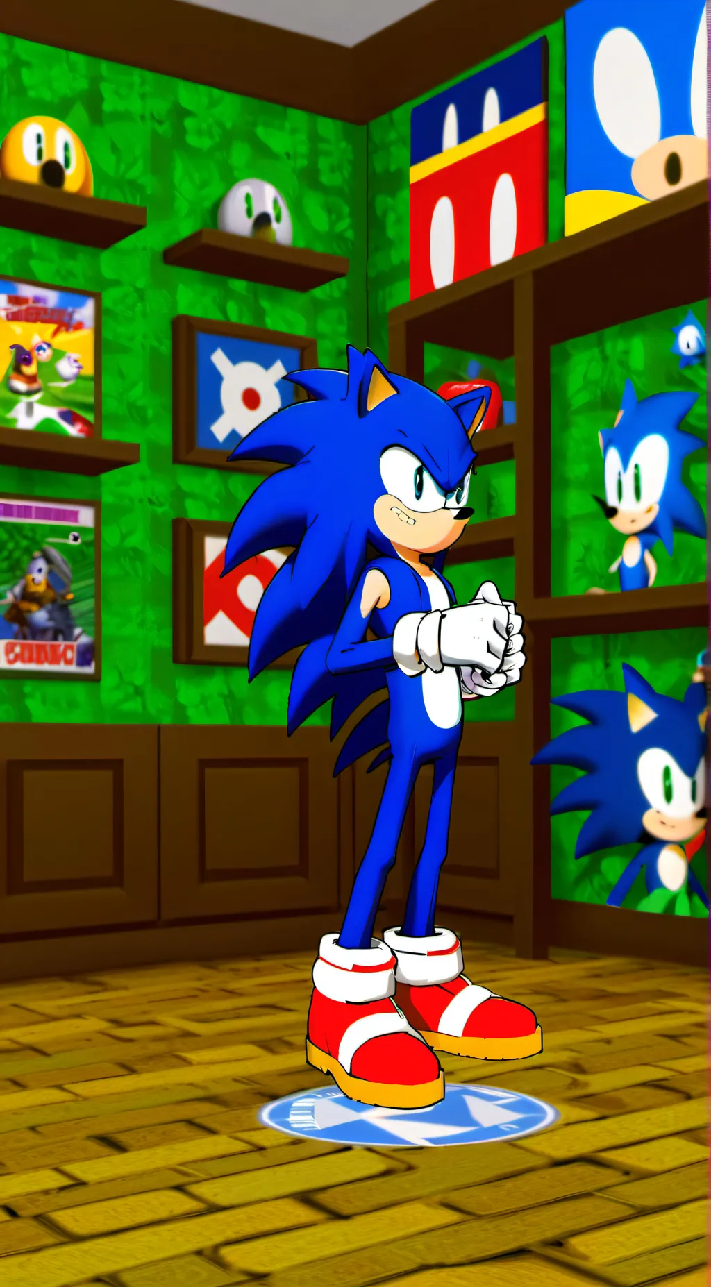ai character: Sonic background