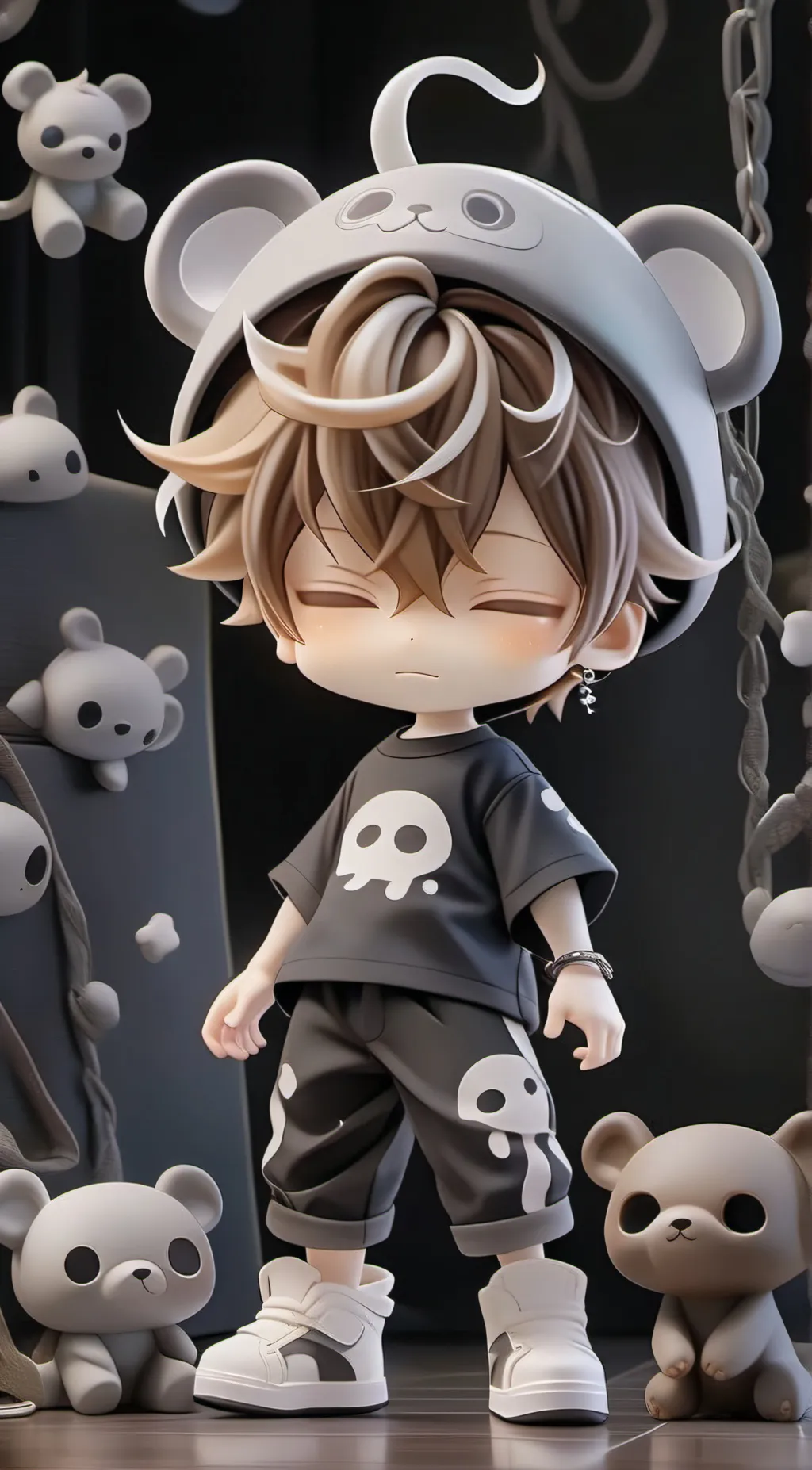 ai character: cute toy background