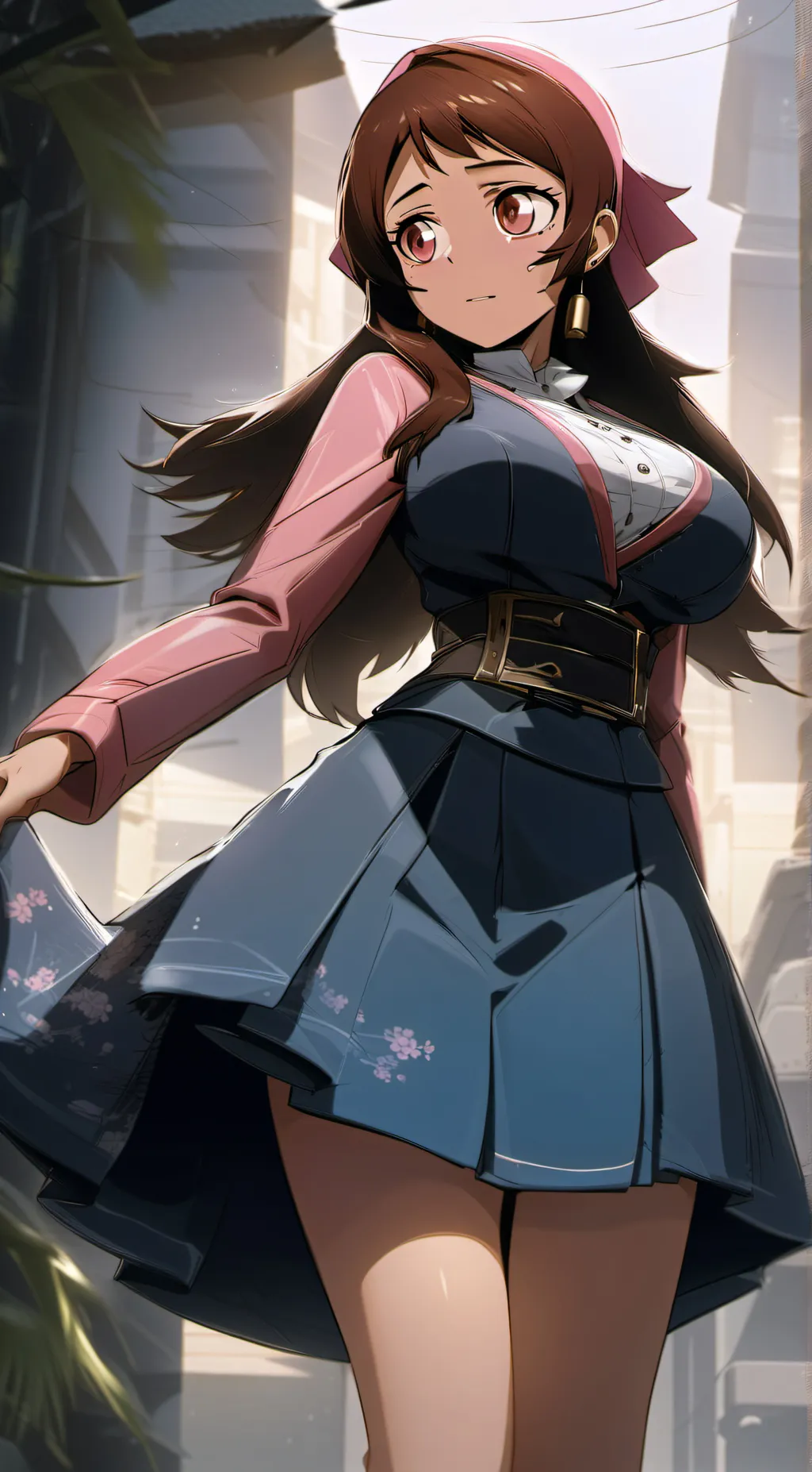 ai character: ochaco uraraka background