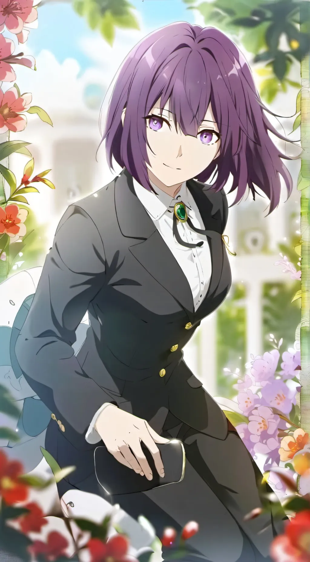 ai character: Yaeko minegasaki  background