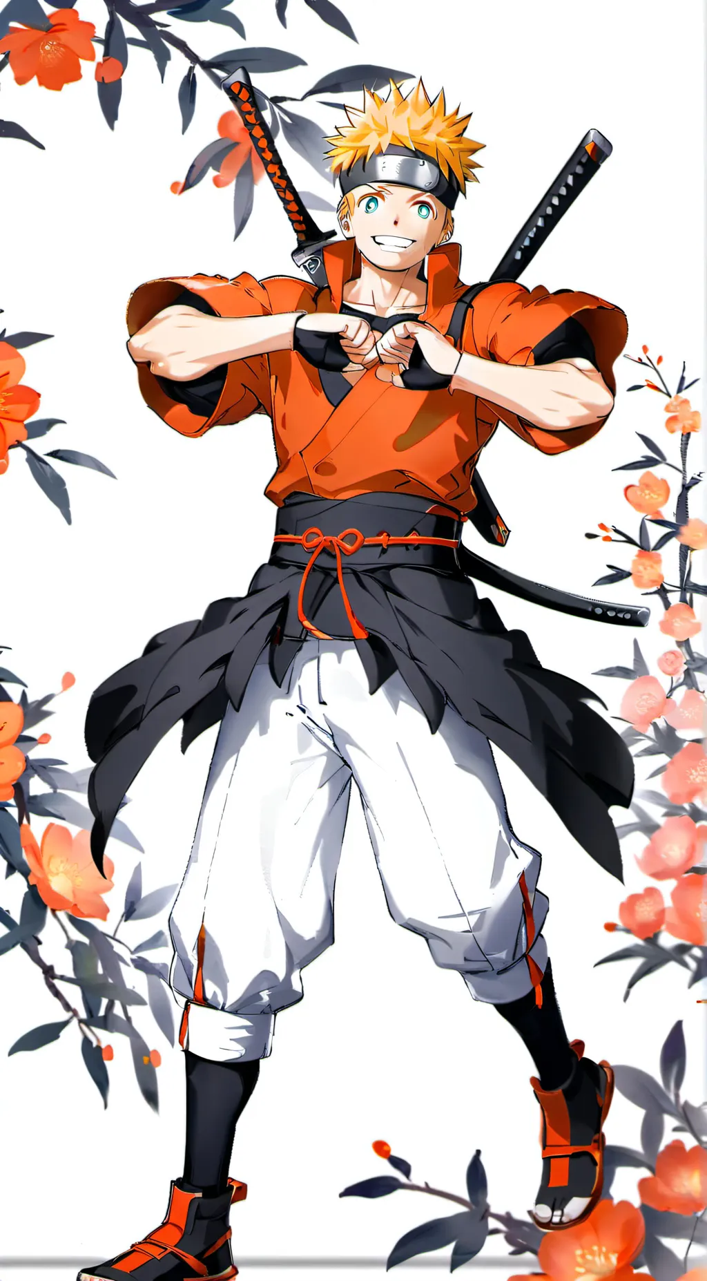 ai character: qaruto uzumaki background