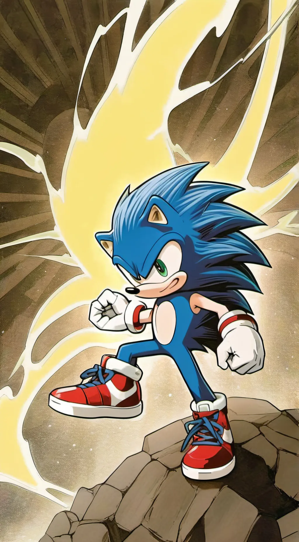 ai character: Sonic  background