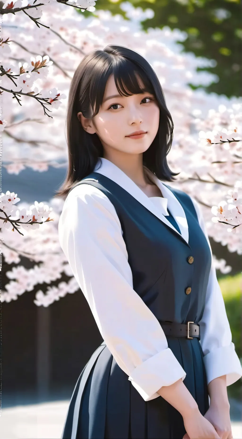 ai character: yuzumi shintani  background