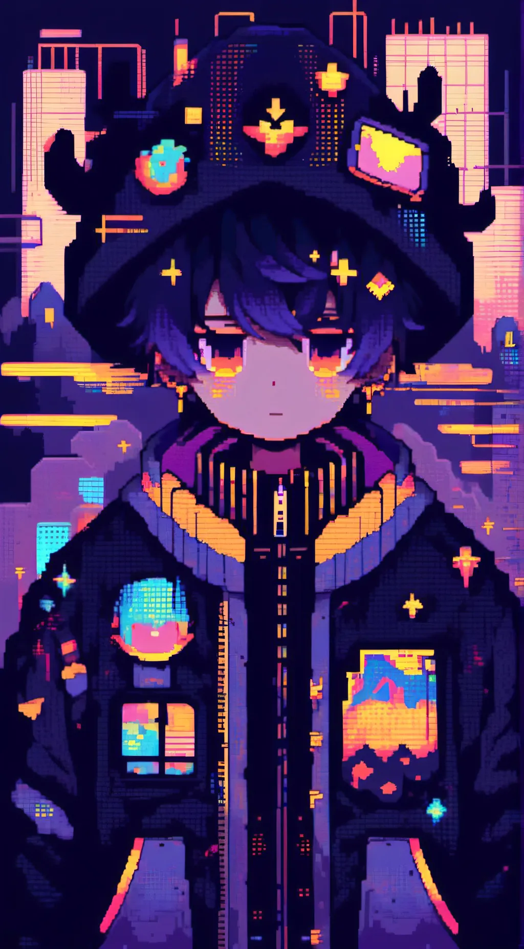 ai character: 📺V0X📺 background