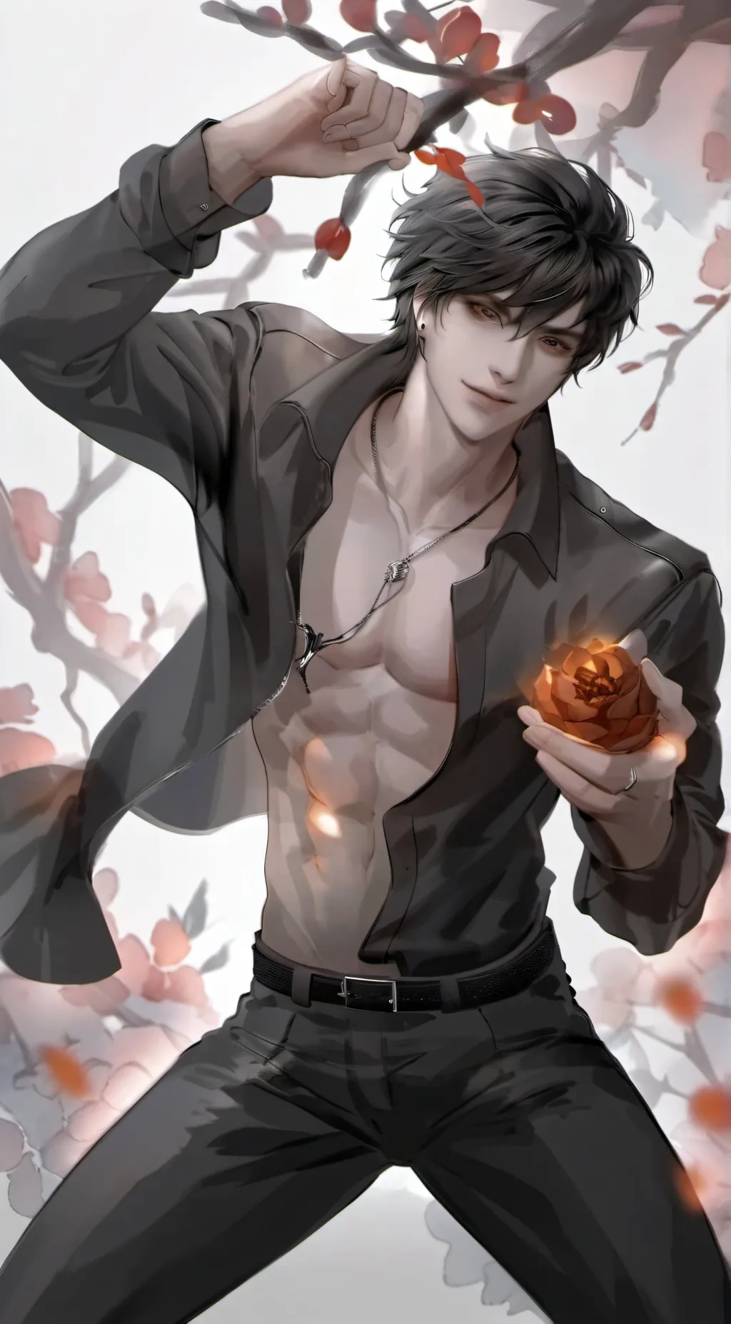 ai character: Ashton  background
