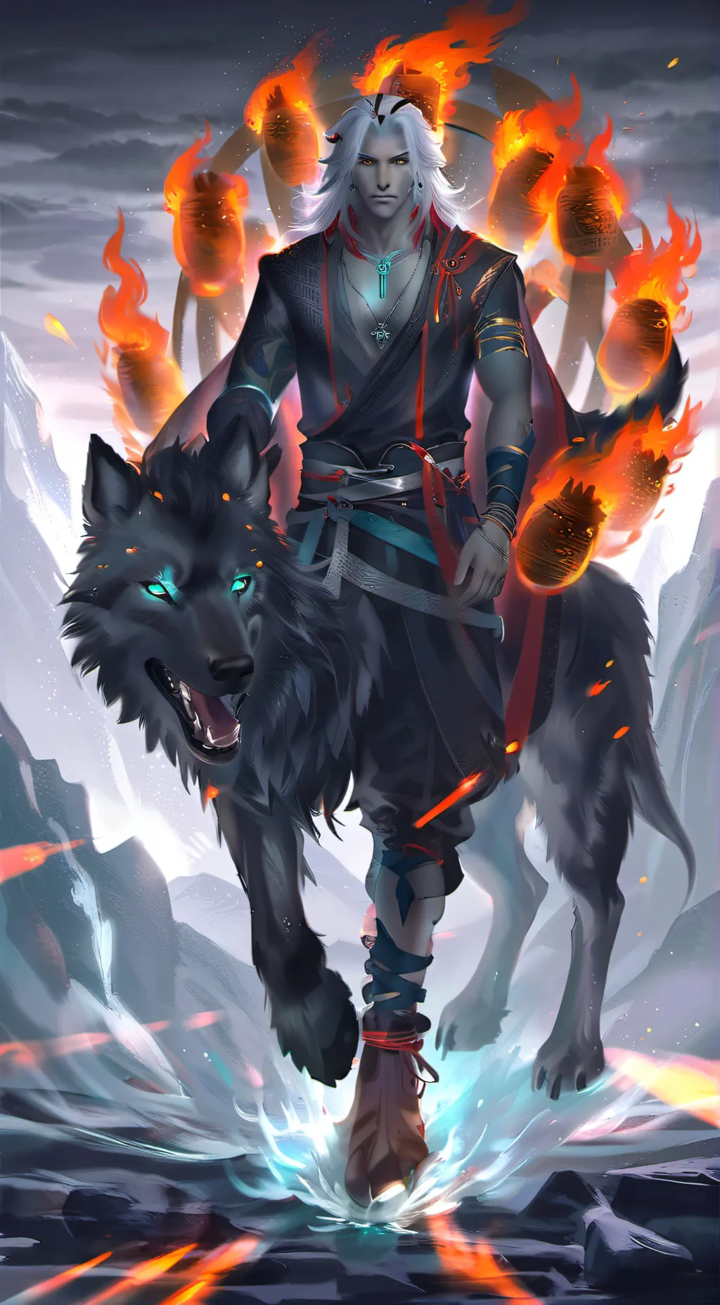 ai character: Cerberus (fortnite background
