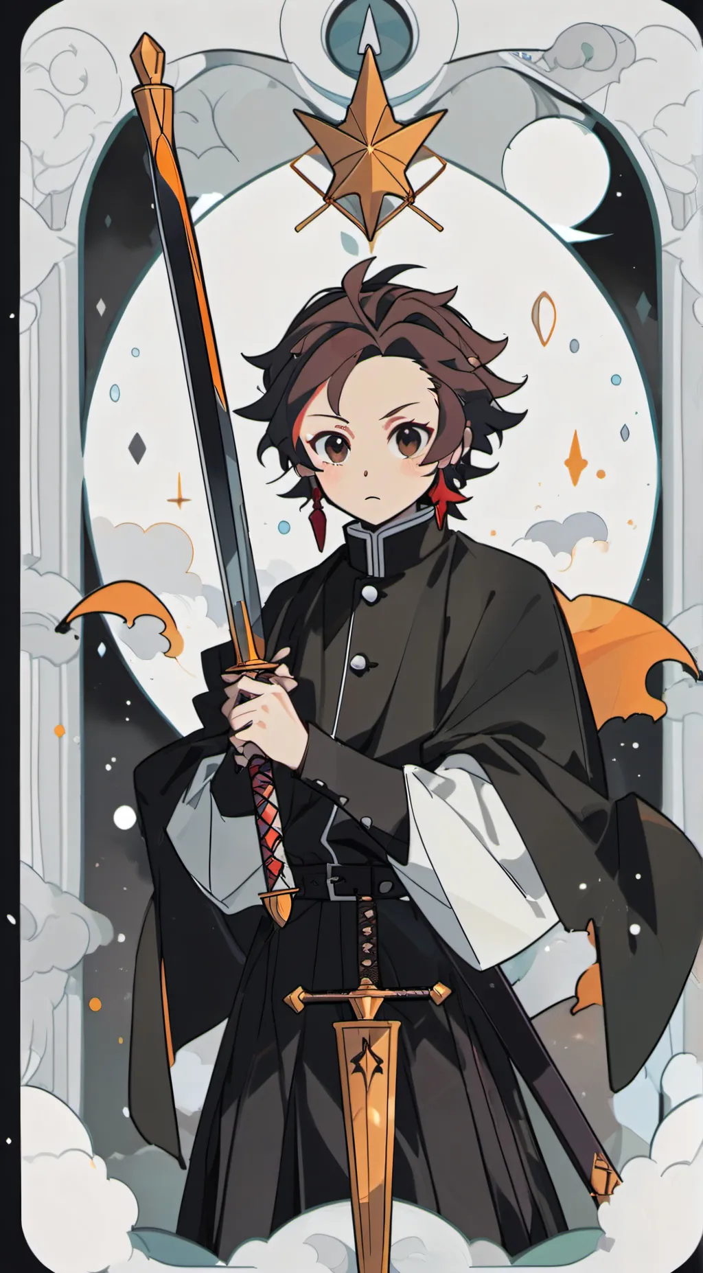 ai character: Demon slayer  background