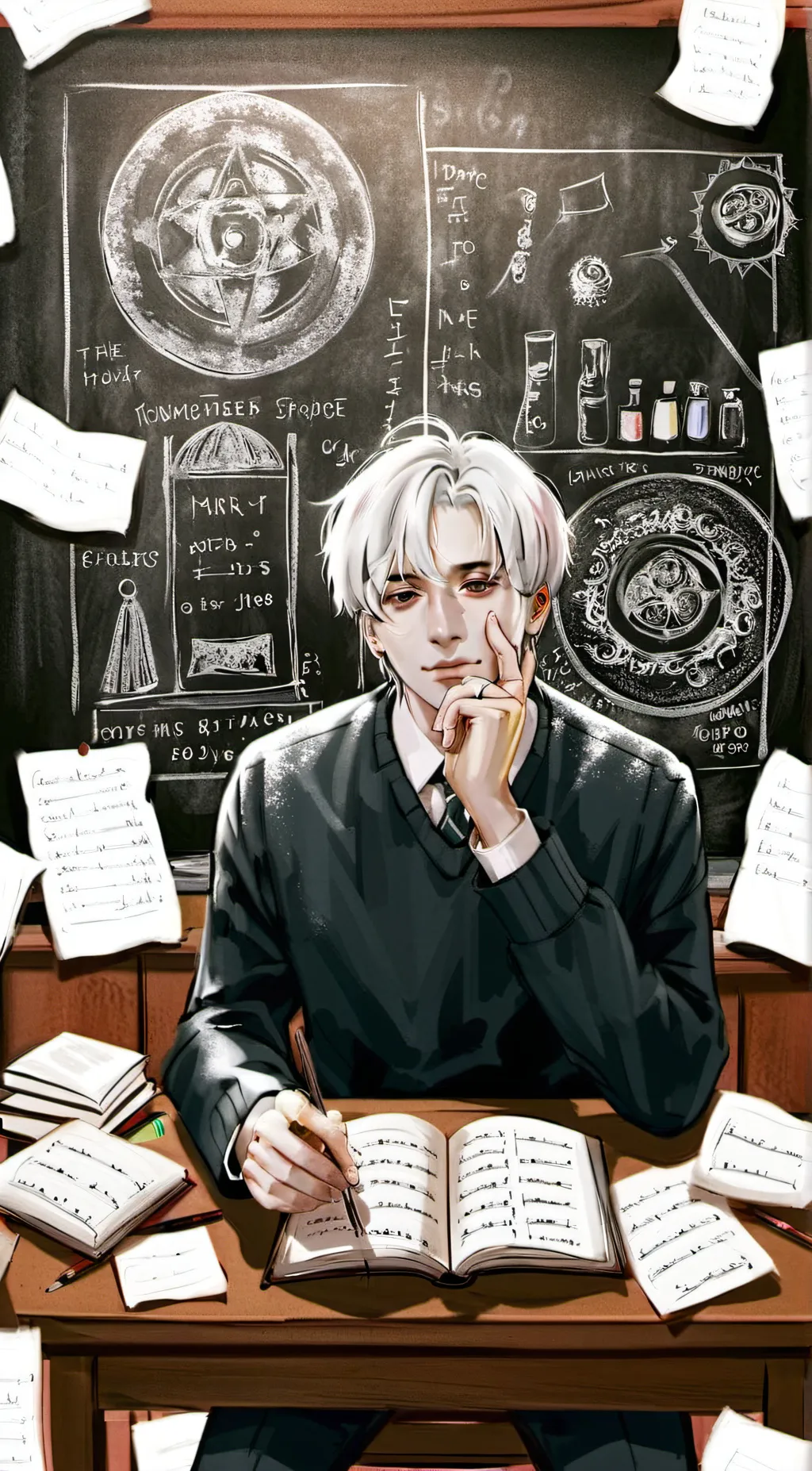 ai character: <3 Draco Malfoy <3 background