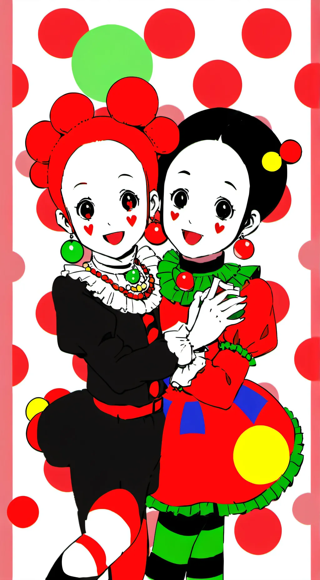 ai character: demon and mime background