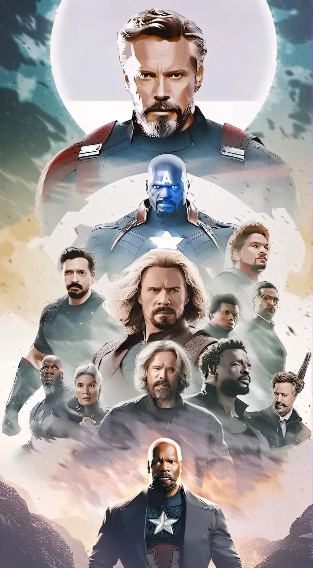 ai character: Avengers background