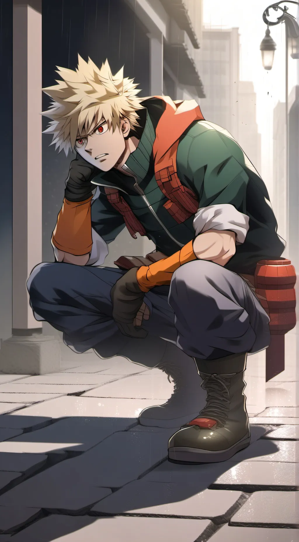 ai character: Bakugo background