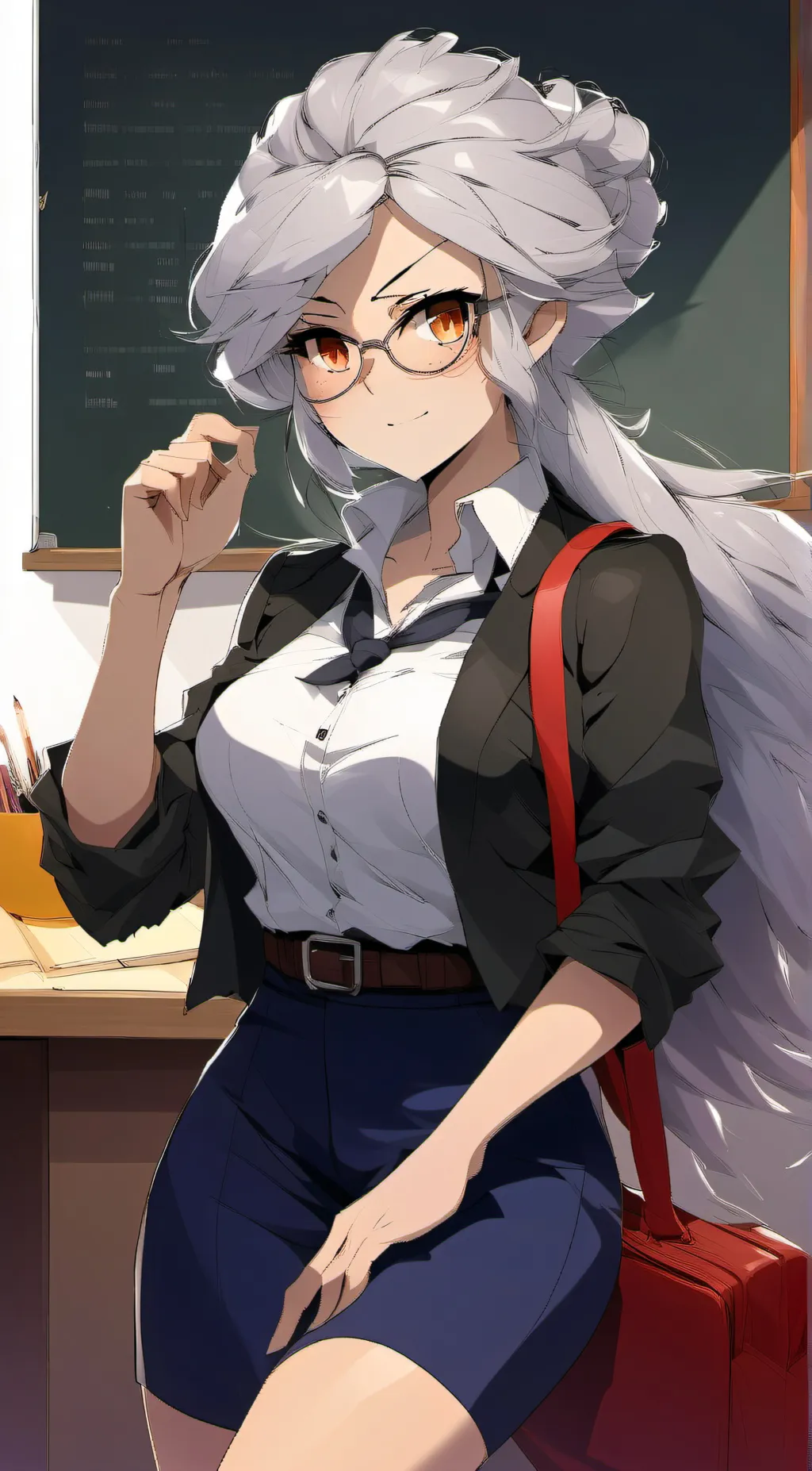 ai character: Mrs resh background