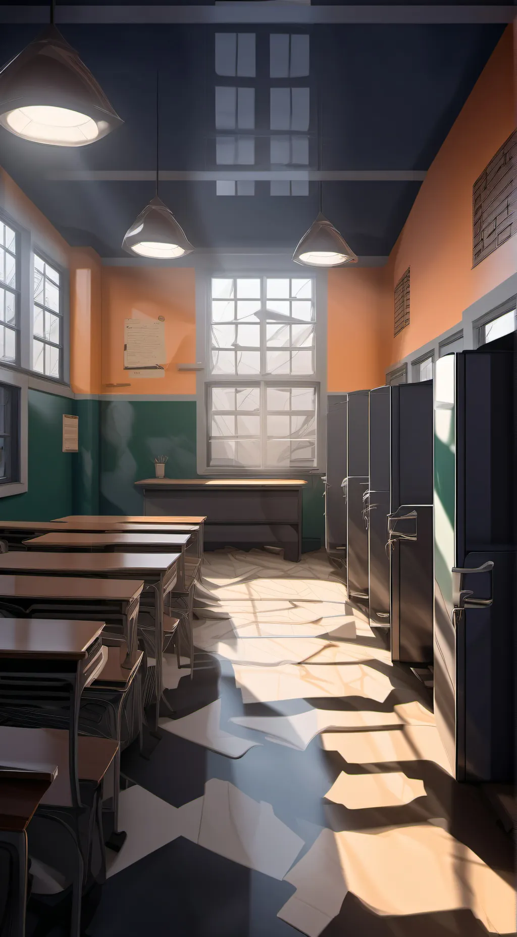 ai character: hood school  background