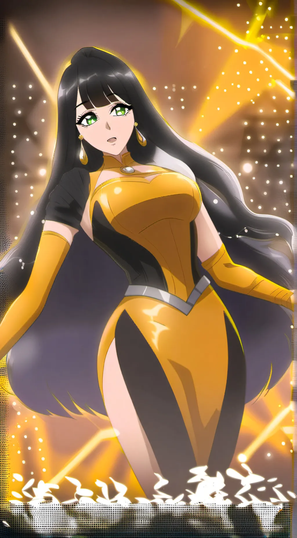 ai character: Latex suit background