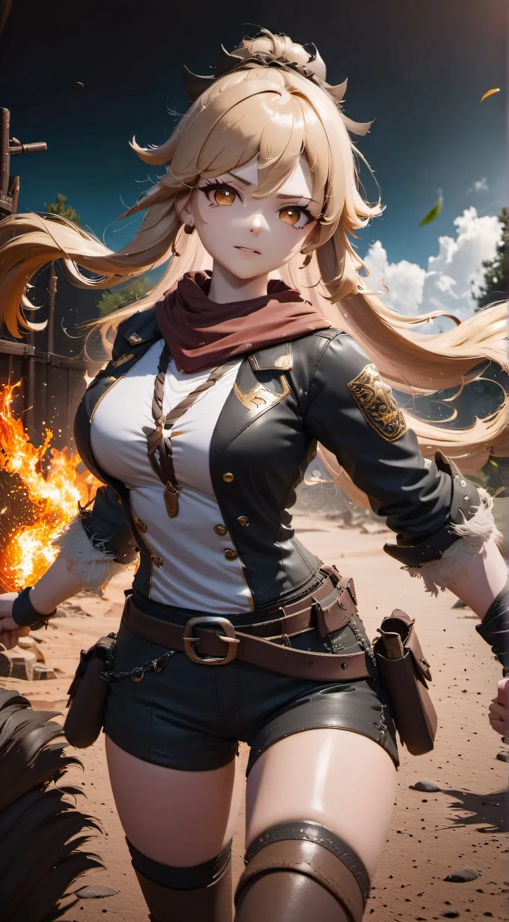 ai character: Lea background