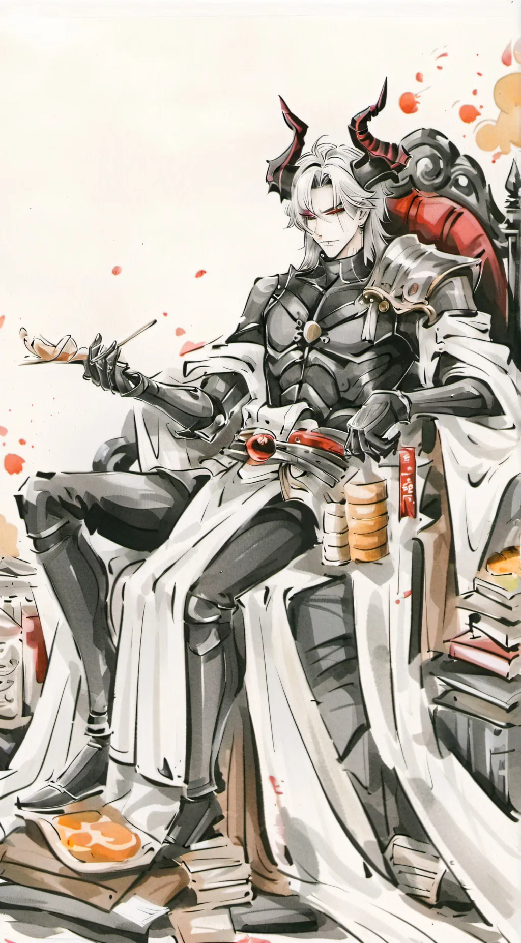 ai character: lazy demon lord  background